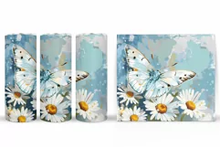 Butterflies Sublimation. Butterfly Tumbler Sublimation Product Image 2
