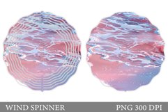 Sea Wind Spinner Sublimation. Beach Wind Spinner Design Product Image 1