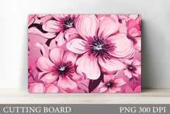 Flowers Cutting Board Design. Flowers Kitchen Cutting Board Product Image 1