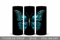 Butterfly Tumbler Design. Butterfly Sublimation Product Image 1