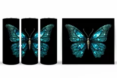 Butterfly Tumbler Design. Butterfly Sublimation Product Image 2