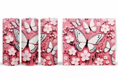 Butterflies Sublimation. Butterfly Tumbler Sublimation Product Image 2