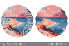 Sea Wind Spinner Design. Sea Sublimation Product Image 1