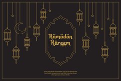 Ramadan kareem, line art design of hanging lantern Product Image 1