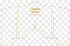 Ramadan kareem, line art of mosque design Product Image 3