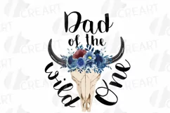 Wild One navy blue and blush floral shirt png, family shirt Product Image 6