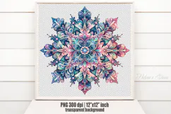 Christmas snowflakes clipart|Cute Winter flower shirt design Product Image 2
