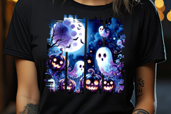 Happy Halloween cute brush strokes t shirt designs png Product Image 2