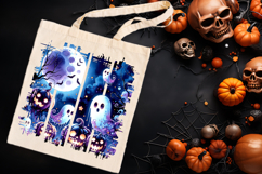 Happy Halloween cute brush strokes t shirt designs png Product Image 3
