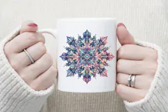 Christmas snowflakes clipart|Cute Winter flower shirt design Product Image 3