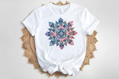 Christmas snowflakes clipart|Cute Winter flower shirt design Product Image 4