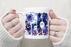 Happy Halloween cute brush strokes t shirt designs png Product Image 4