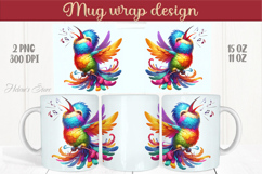Cute Hummingbird mug wraps sublimation designs |Humming bird Product Image 1