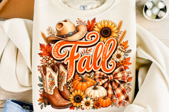 Fall Autumn Western Cowboy PNG Product Image 1