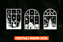 3 Christmas Window decal SVG, Christmas Window Display SVG Product Image 1
