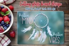 Inspiring quote kitchen glass cutting board sublimation png Product Image 2
