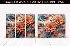 Magic Flower Sublimation Tumbler Wrap Product Image 1