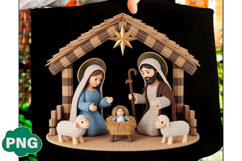 Joy Christmas Faux Embroidery Png Product Image 2