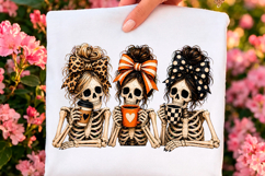 Coffee Skeleton Besties Halloween PNG Product Image 1