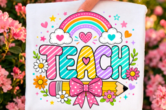 Colorful Preppy Teacher PNG Trending Png Product Image 11