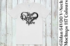 Gildan 64V00 V Neck T-Shirt Mockup Bundle 117 Colours 1111 Product Image 6