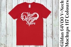 Gildan 64V00 V Neck T-Shirt Mockup Bundle 117 Colours 1111 Product Image 9