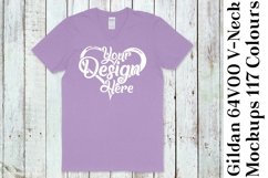 Gildan 64V00 V Neck T-Shirt Mockup Bundle 117 Colours 1111 Product Image 5