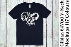 Gildan 64V00 V Neck T-Shirt Mockup Bundle 117 Colours 1111 Product Image 7