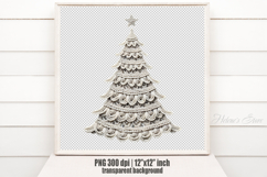 Christmas tree clipart | Winter forest t shirt design png Product Image 1