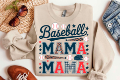 Baseball Mama Heart Png T Shirt Product Image 1