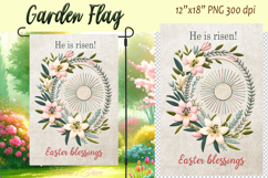 Easter Garden Flag Sublimation |Religious sublimation design Product Image 1