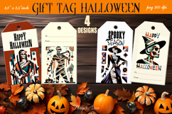 Halloween gift tags printable BUNDLE |Gift tag designs png Product Image 13