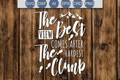 The Best View SVG, Hiking quote Product Image 2