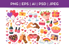 Best Friends Doodle Illustration| Vector &amp; PNG Product Image 1