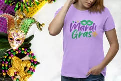 Festive Mardi Gras Shirt SVG Design | Mardi gras lettering Product Image 2