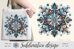 Christmas snowflakes clipart|Cute Winter flower shirt design Product Image 2