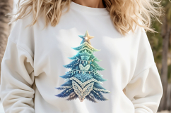 Christmas tree clipart | Winter forest t shirt design png Product Image 2