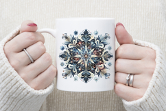 Christmas snowflakes clipart|Cute Winter flower shirt design Product Image 3
