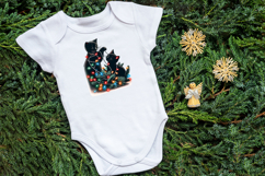 Christmas lights &amp; black cat clipart| Winter t shirt designs Product Image 3