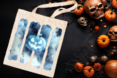 Happy Halloween watercolor brush strokes t shirt designs png Product Image 4
