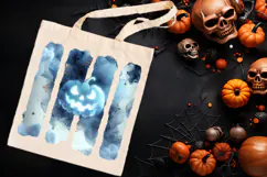 Happy Halloween watercolor brush strokes t shirt designs png Product Image 4