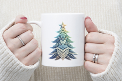 Christmas tree clipart | Winter forest t shirt design png Product Image 3