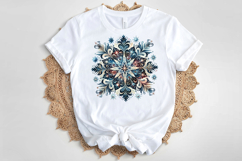 Christmas snowflakes clipart|Cute Winter flower shirt design Product Image 4