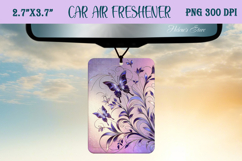 Iridescent butterfly Air Freshener Car sublimating png Product Image 1