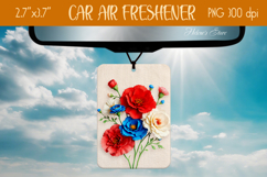 3d Floral Air Freshener Car| Car air freshin sublimating png Product Image 1