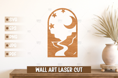 6  Boho Style Laser Cut Wall Art SVG Designs Product Image 4