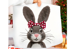 Yarn Crochet Easter Bunny PNG Product Image 1