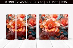 Magic Flower Sublimation Tumbler Wrap Product Image 1