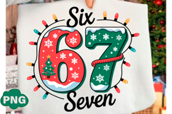 Christmas Six Seven Png, Funny 6 7 Png, Product Image 3