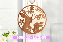 12 Easter Round Signs Bundle I Easter Door hanger decor Product Image 7